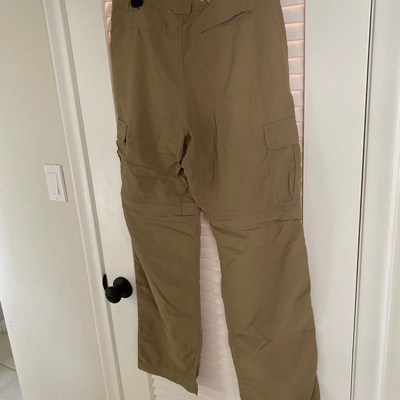Men's ZipOff Cargo Safari Trousers in Khaki - Picture 2 of 4